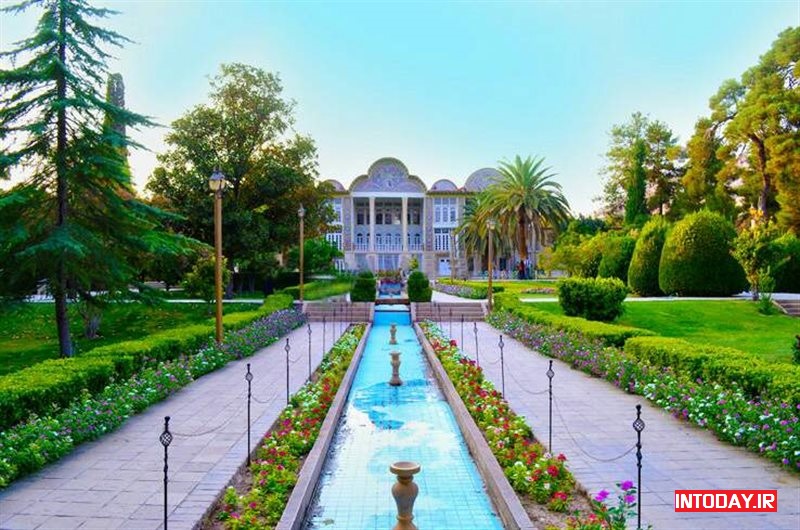 عکس قدیمی باغ ارم شیراز
