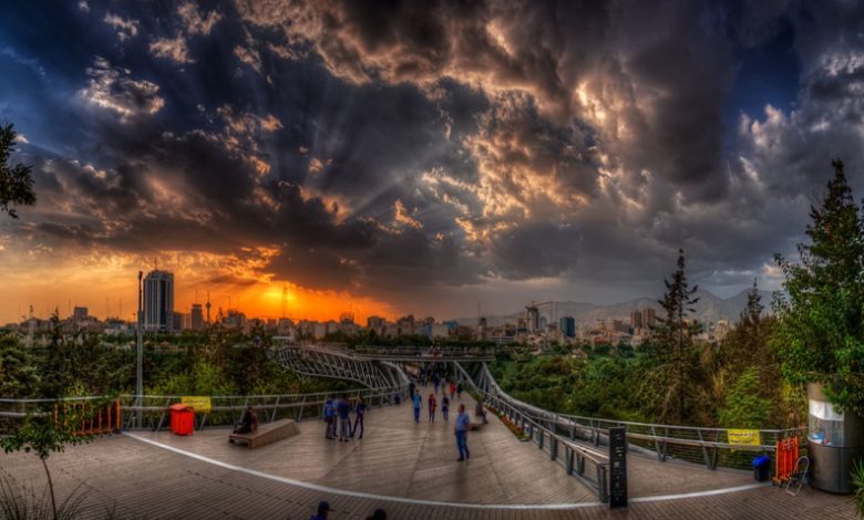 عکس پل طبیعت تهران