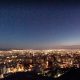 شهر تهران در شب از بام تهران