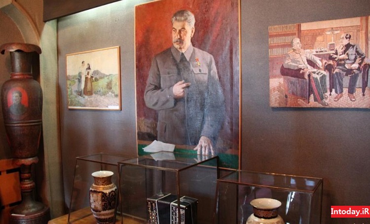 عکس استالین در موزه استالین گرجستان