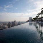 بلندترین استخر جهان در هتل شنهای خلیج مارینا سنگاپور
