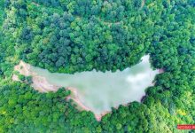 عکس هوایی دریاچه چورت