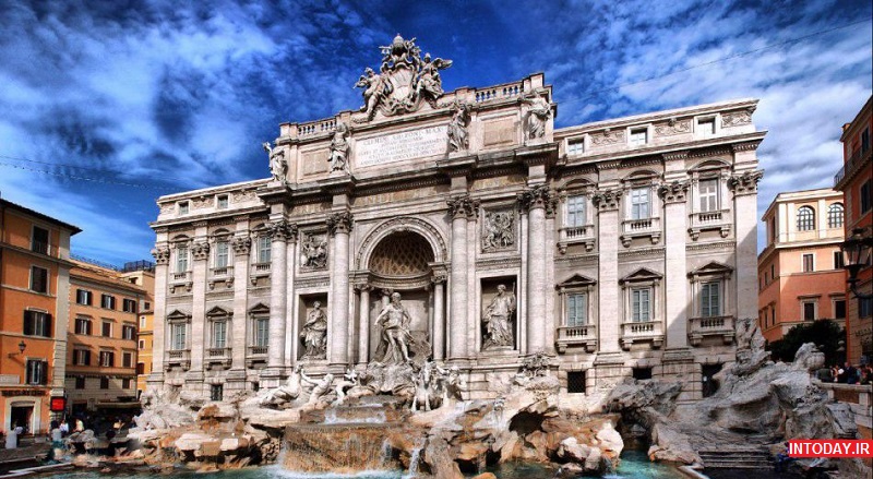عکس فواره تروی رم در ایتالیا