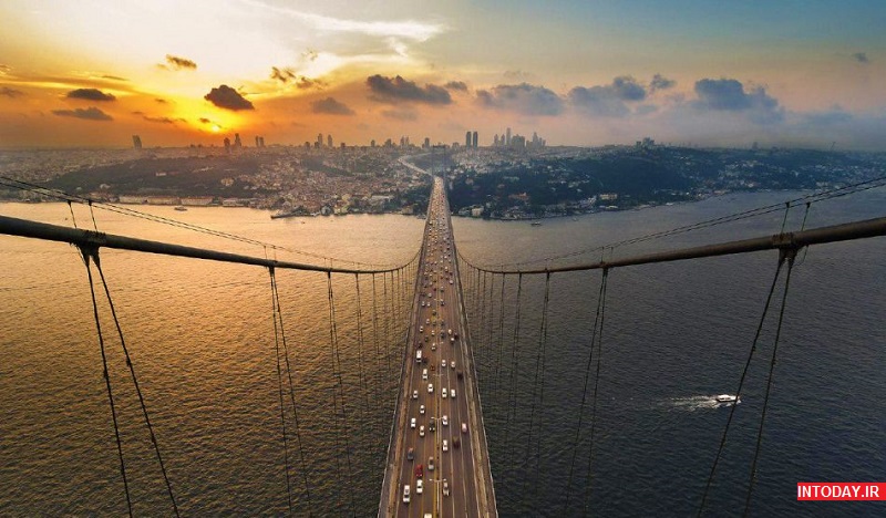 تصاویر هوایی پل بسفر استانبول
