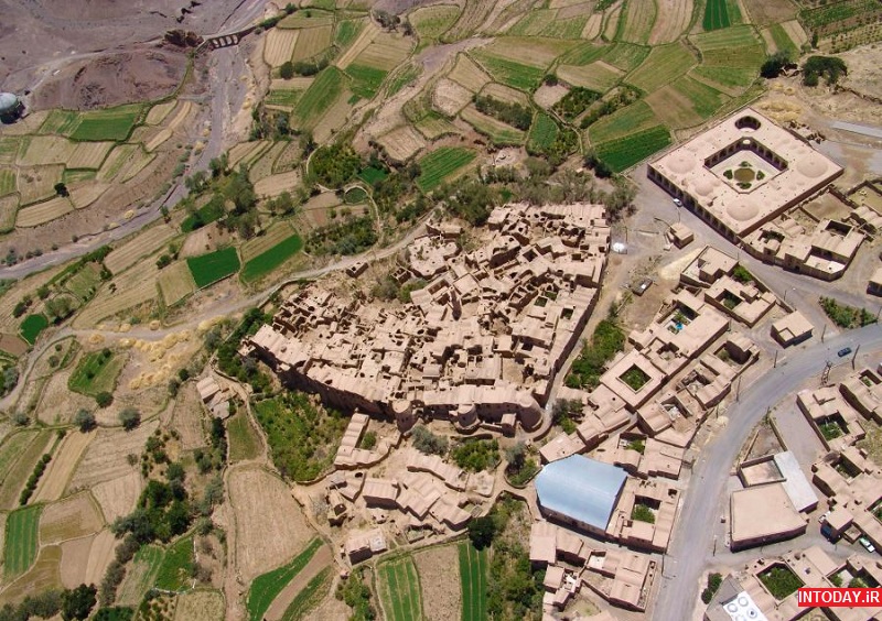 عکس هوایی از روستای خرانق