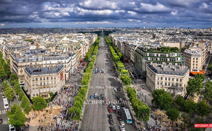 عکس خیابان شانزلیزه پاریس