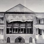 تصویر تاریخی از عمارت بادگیر کاخ گلستان