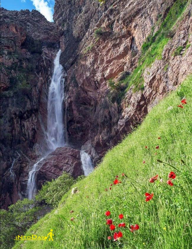 آبشار نوژیان لرستان بلندریتن آبشار این استان