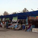 بازارچه صنایع دستی در ساحل گیسوم