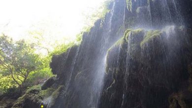 آبشار باران کوه گرگان در استان گلستان