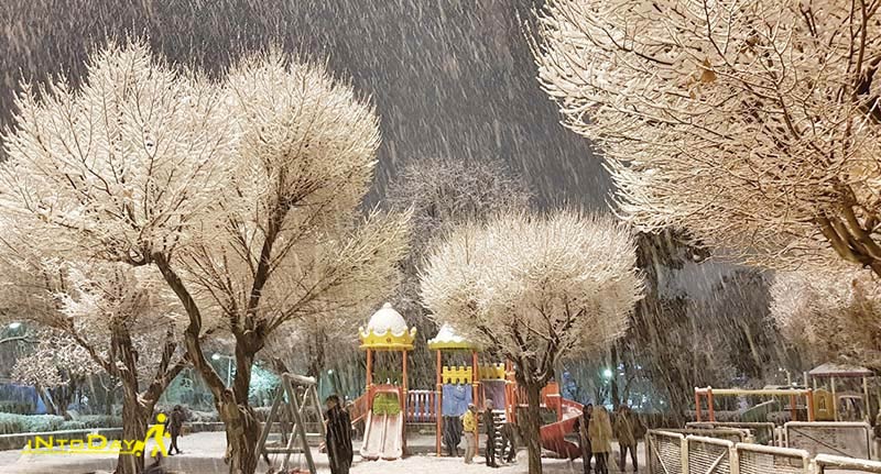 بوستان های تهران در زمستان
