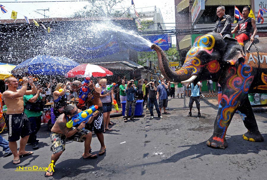 تصاویر فستیوال آب تایلند
