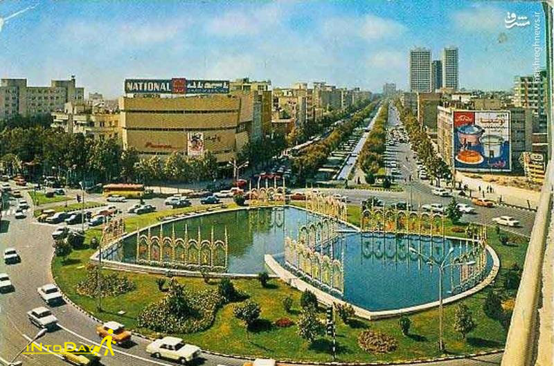 تصویر قدیمی میدان ولیعصر تهران