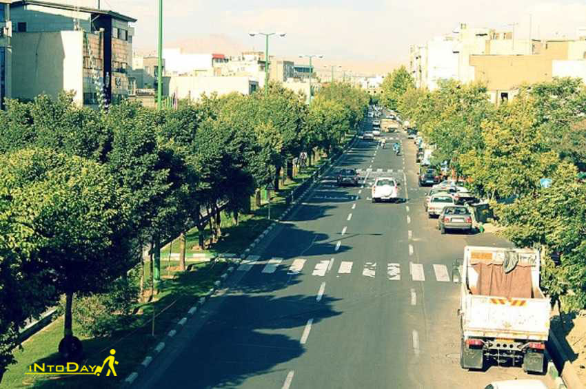 خیابان جانبازان برای قدم زدن در تهران
