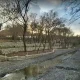 پارک وکیل آباد مشهد در زمستان