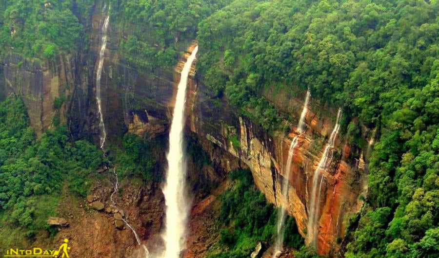 2- آبشار Nohkalikai هندوستان