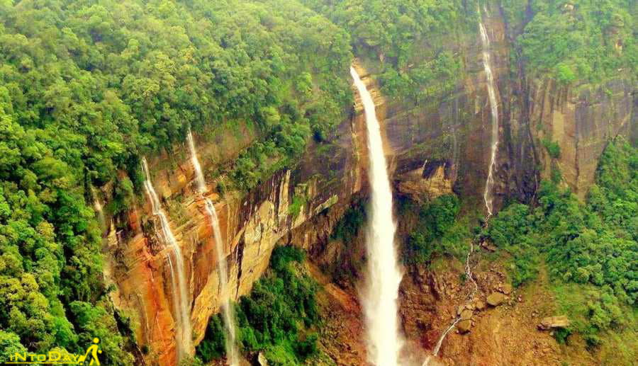 2- آبشار Nohkalikai هندوستان