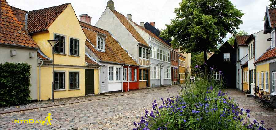 شهر ادنسه از زیباترین شهرهای دانمارک