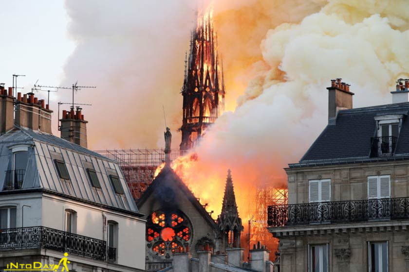 آتشسوزی کلیسای نوتردام پاریس