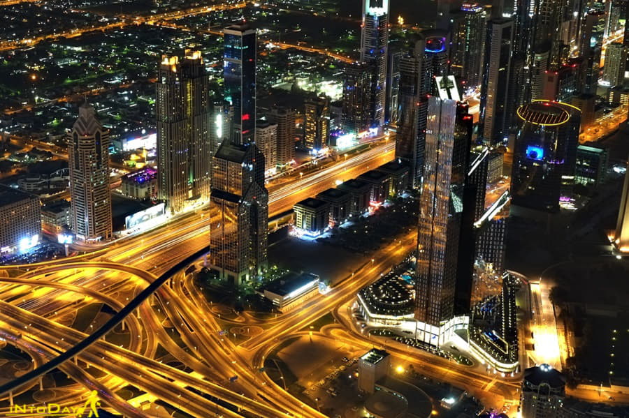 عکس از دبی در شب