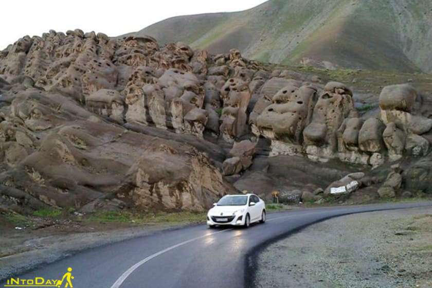 صخره های آدمک روستای وردیج