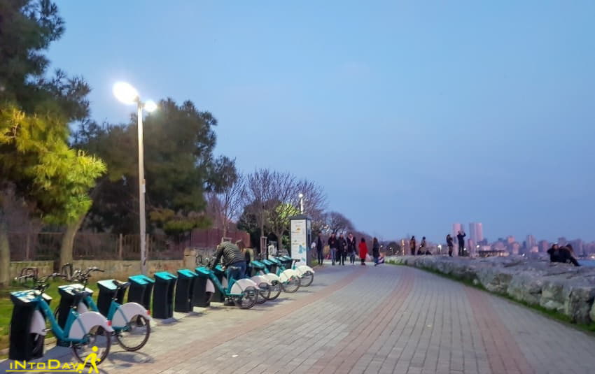 مسیر دوچرخه سواری ساحل مودا استانبول