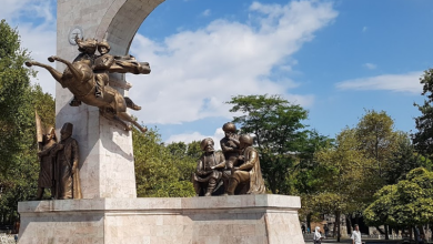 تندیس سلطان محمد دوم در پارک یادبود فاتح استانبول