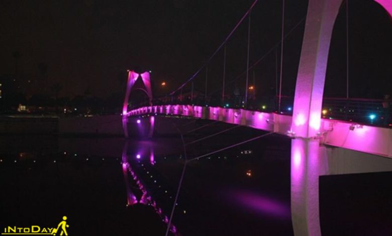پل کابلی بابلسر در شب