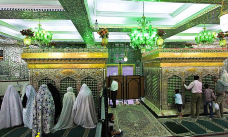 صحن داخلی امامزاده یاسر و ناصر طرقبه مشهد