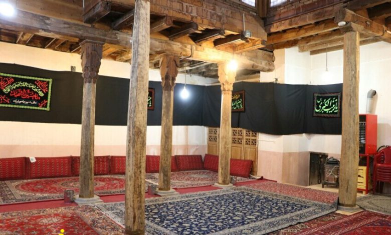ستون های مسجد جامع ابیانه