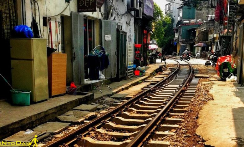 عکس خیابان قطاری هانوی ویتنام