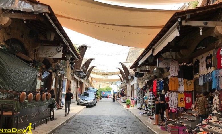 سنگ فرش جذاب بازار قدیم جبیل