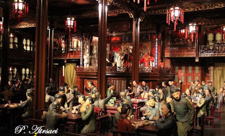 ماکتی از شیوه زندگی بومیان شانگهای قدیم