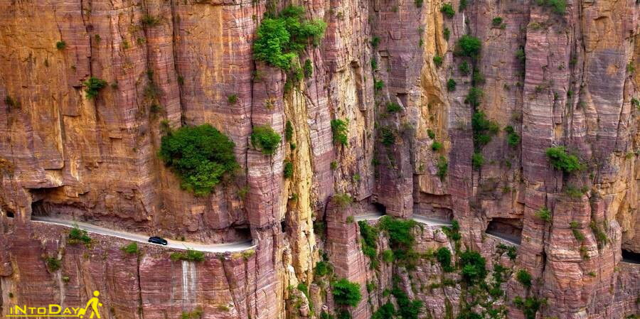4 - جاده کوهستانی گولیانگ تونل چین ( Guoliang Tunnel )