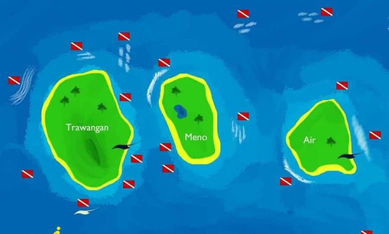نقشه جزایر گیلی