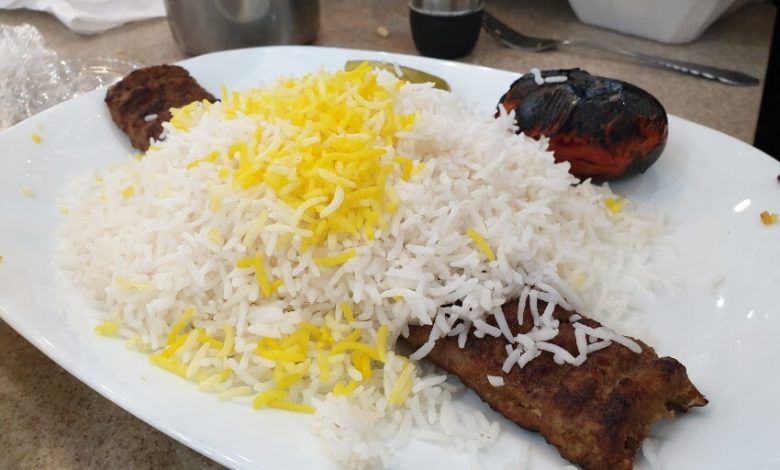 کباب برگ رستوران شرف الاسلامی