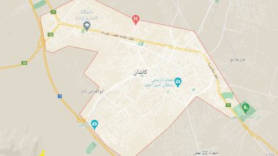 نقشه آنلاین شهر کاشان