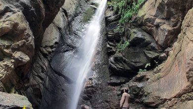 آبشار هلی دره جاده چالوس