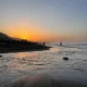 غروب آفتاب در ساحل طلایی مازندران رامسر