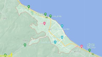 نقشه آنلاین شهر رامسر