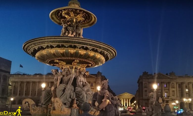 فواره تاریخی میدان کنکورد پاریس