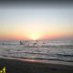 غروب آفتاب در ساحل فرح آباد