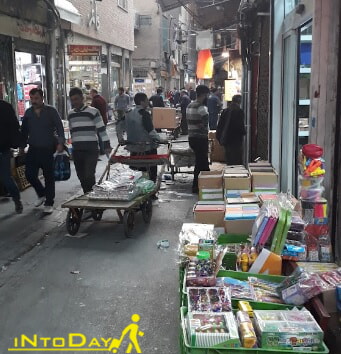 راسته لوازم التحریر بازار بزرگ تهران