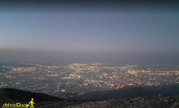 نمای تهران از قله توچال
