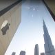 اپل استور دبی مال و برج خلیفه در یک قاب