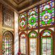 پنجره‌های رنگی عمارت فیل شیراز