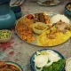 غذاهای عربی در رستوران شب‌های دفاری قشم