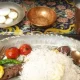 سینی غذای رستوران شازده بازار تبریز