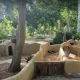 محیط داخل باغ پرندگان اصفهان