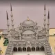 ماکت مسجد سلطان احمد در موزه تمدن اسلامی شارجه